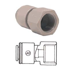 John Guest Female Adapter 1/4 Tube x 1/4 NPTF (PP450822W)