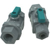 In-line Ball Valve - 1/4 inch Mur-lok x 1/4 inch Female NPTF